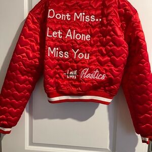 Red adult jacket